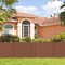 Costway 2/4 Pack 48" x 37.5" Air Conditioner Fence Screen Panel Kit with 3 Ground Stakes Brown